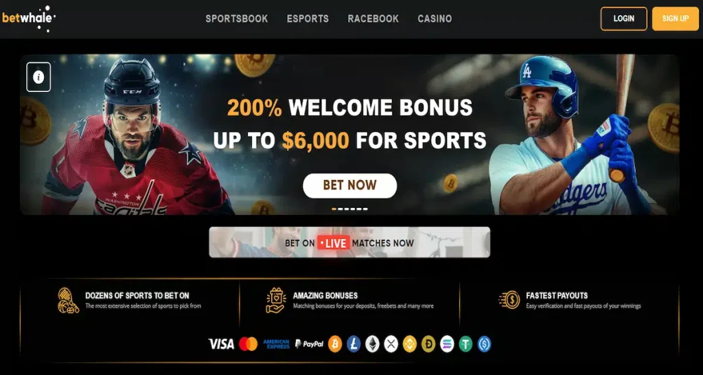 BetWhale sportsbook – early NFL lines and crypto-friendly betting app