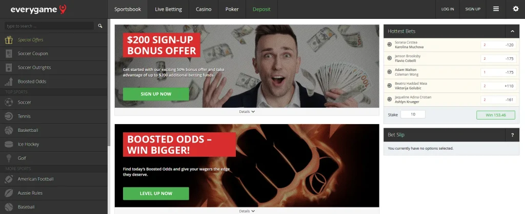 Everygame sportsbook – reliable NFL betting app with low-rollover promotions